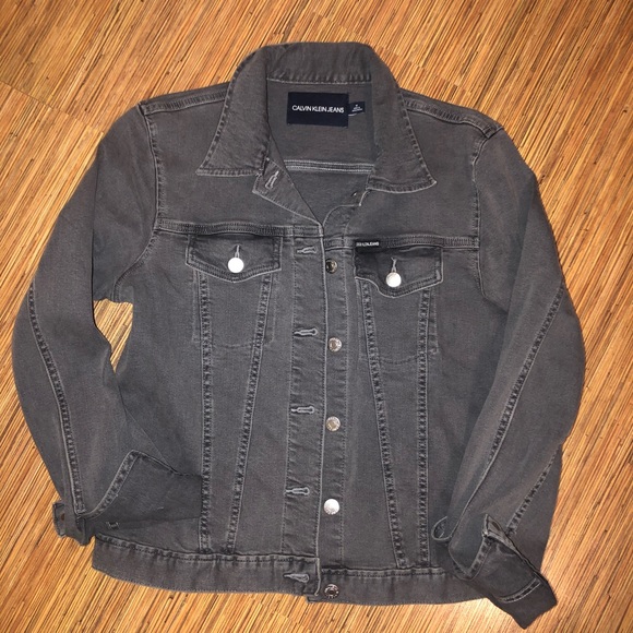CALVIN KLEIN | GREY JEAN JACKET - Picture 2 of 5